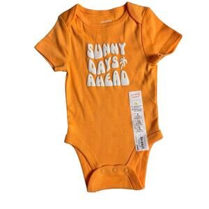 Jumping Beans Baby Bean Short Sleeve Crew Neck Graphic Snap Closure Sz 3M NWT